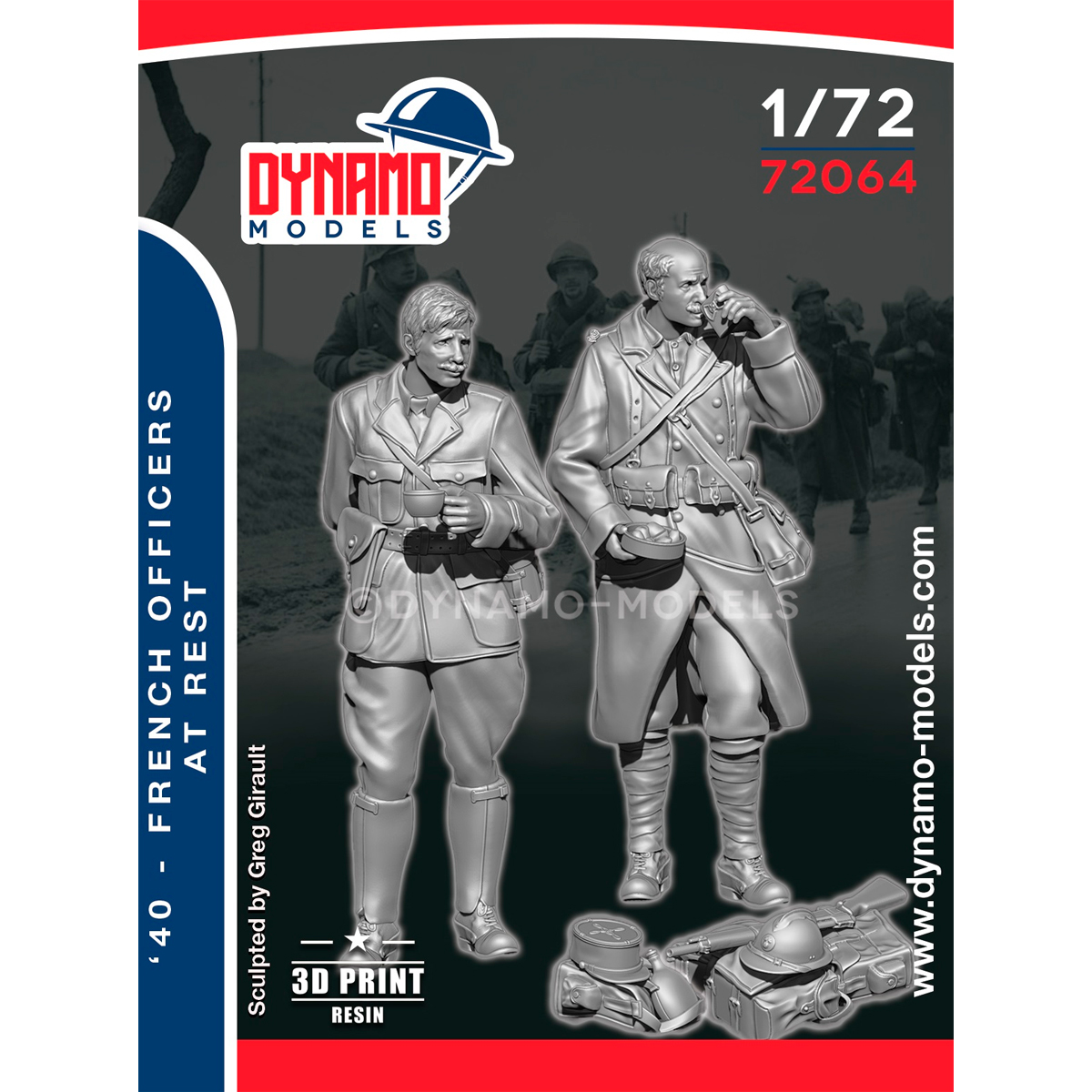 1/72 1940 French Officers at Rest Set