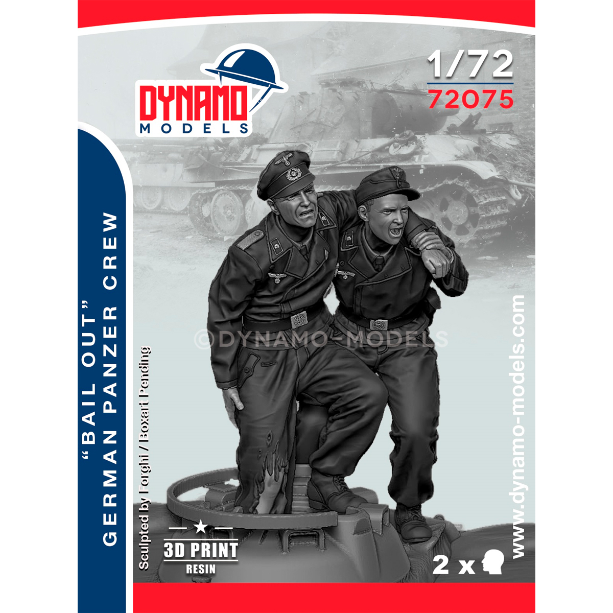 1/72 German Tank Crew Set “Bail Out” Set 1