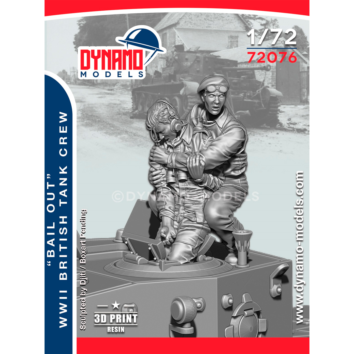 1/72 British Tank Crew Set “Bail Out” Set 1
