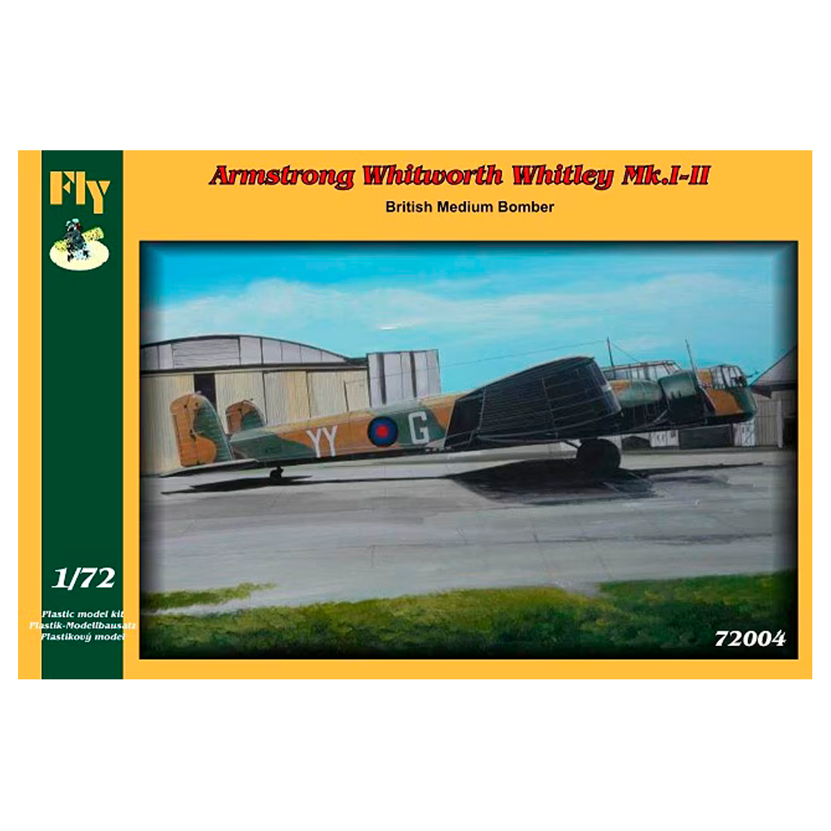 1/72 Armstrong Whitworth Whitley Mk. I-II British Medium Bomber