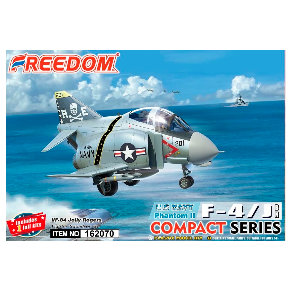 1/Egg US Navy F-4J Phantom II VF-84 Compact Series