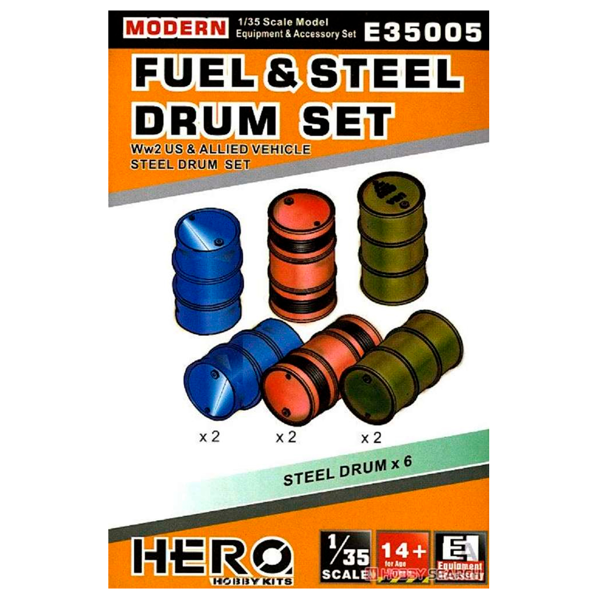 1/35 FUEL & STEEL DRUM SET (WW2 & ALLIED VEHICLE DRUM SET)