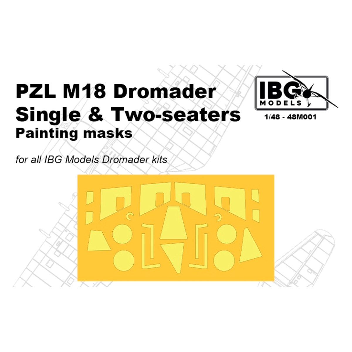 1/48 PZL M18 Dromader Painting Masks