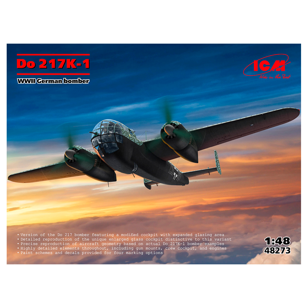 1/48 Dornier 217K-1, WWII German Bomber