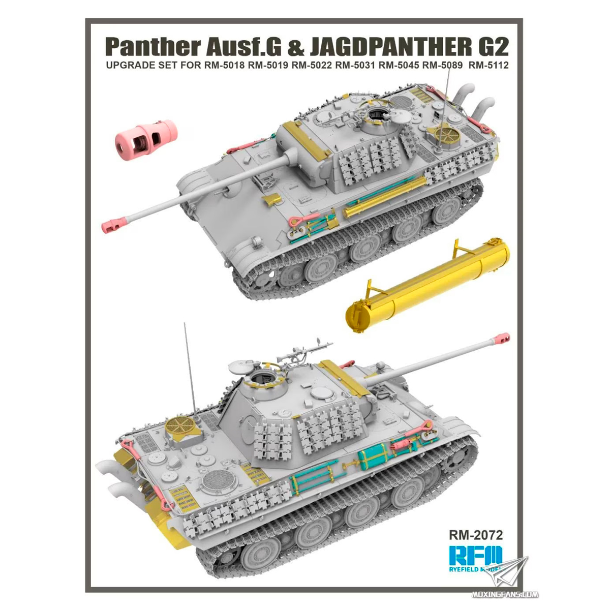 1/35 Panther Ausf.G & Jagdpanther G2 upgrade set
