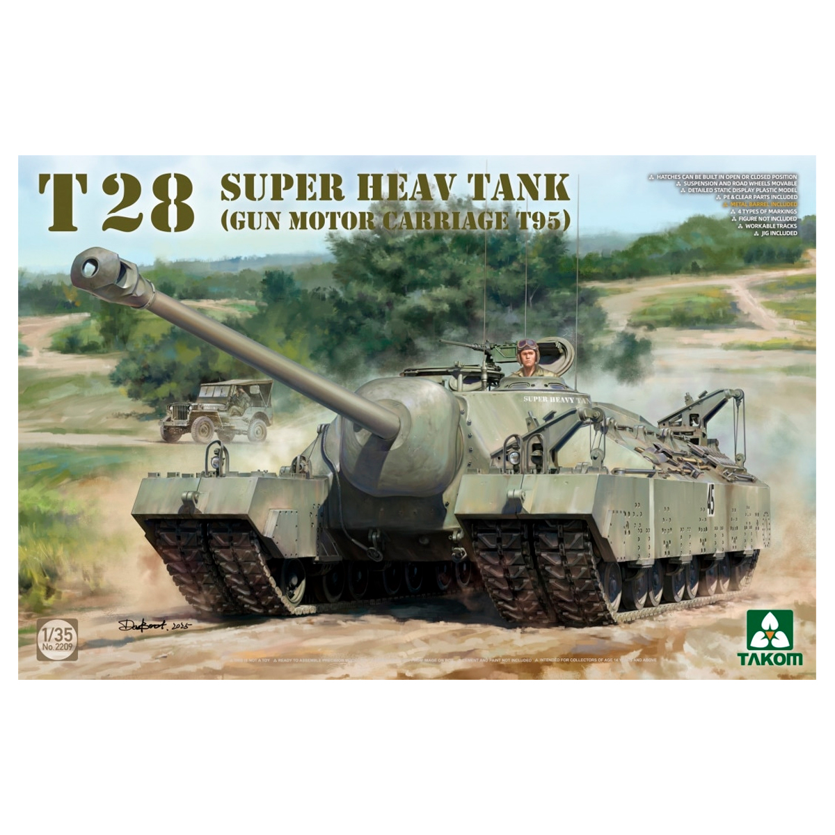 1/35 T28 Super Heavy Tank (Gun Motor Carriage T95)