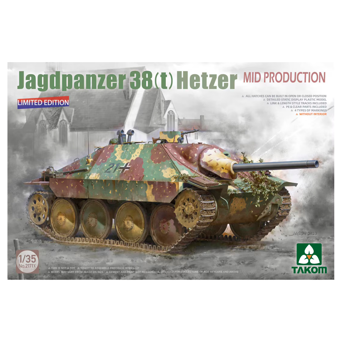 1/35 Jagdpanzer 38(t) Hetzer Mid Production Limited Edition (Without Interior)