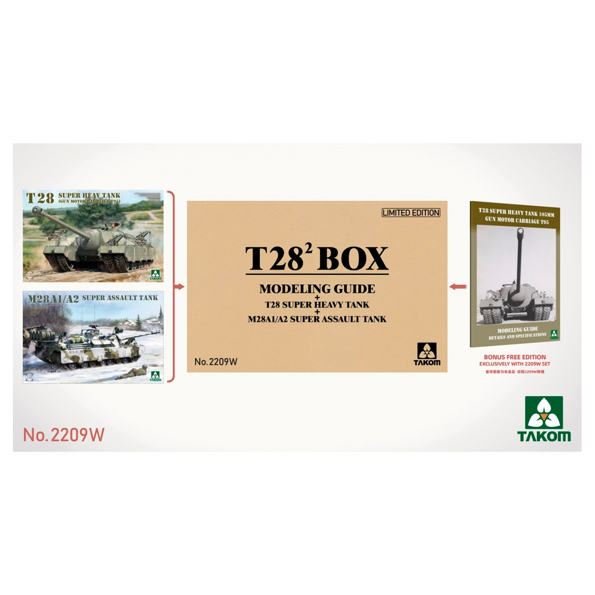 1/35 T-28² Box – T-28 + M28A1/A2 + Modelling Guide