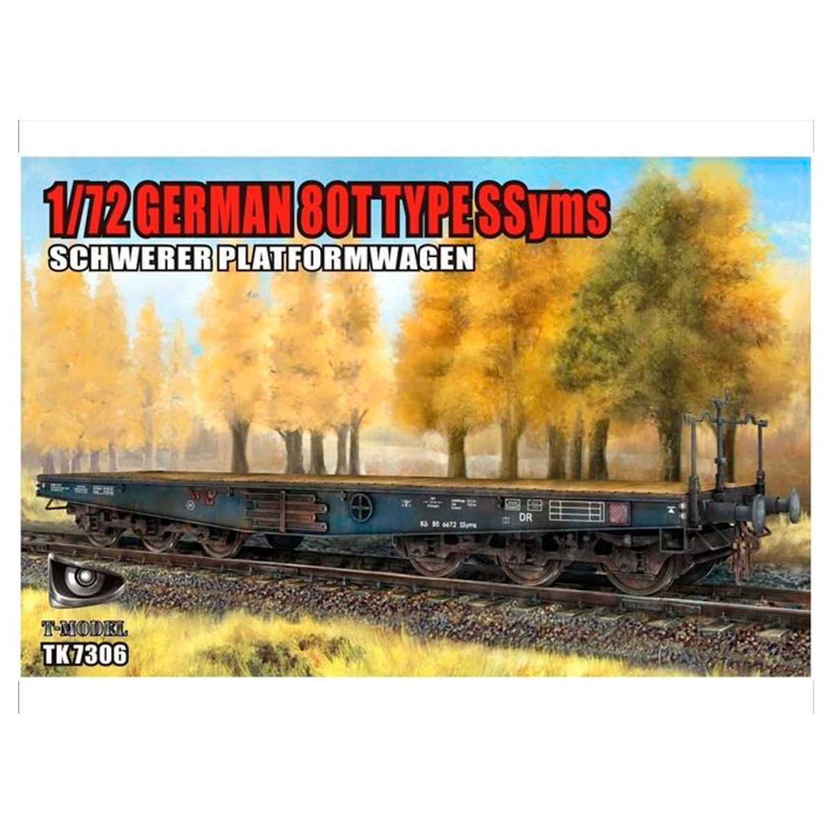 1/72 Schwerer Plattformwagen 80T Type SSyms