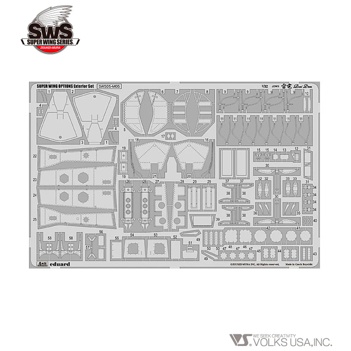 1/32 Raiden Photo-Etched Exterior Set