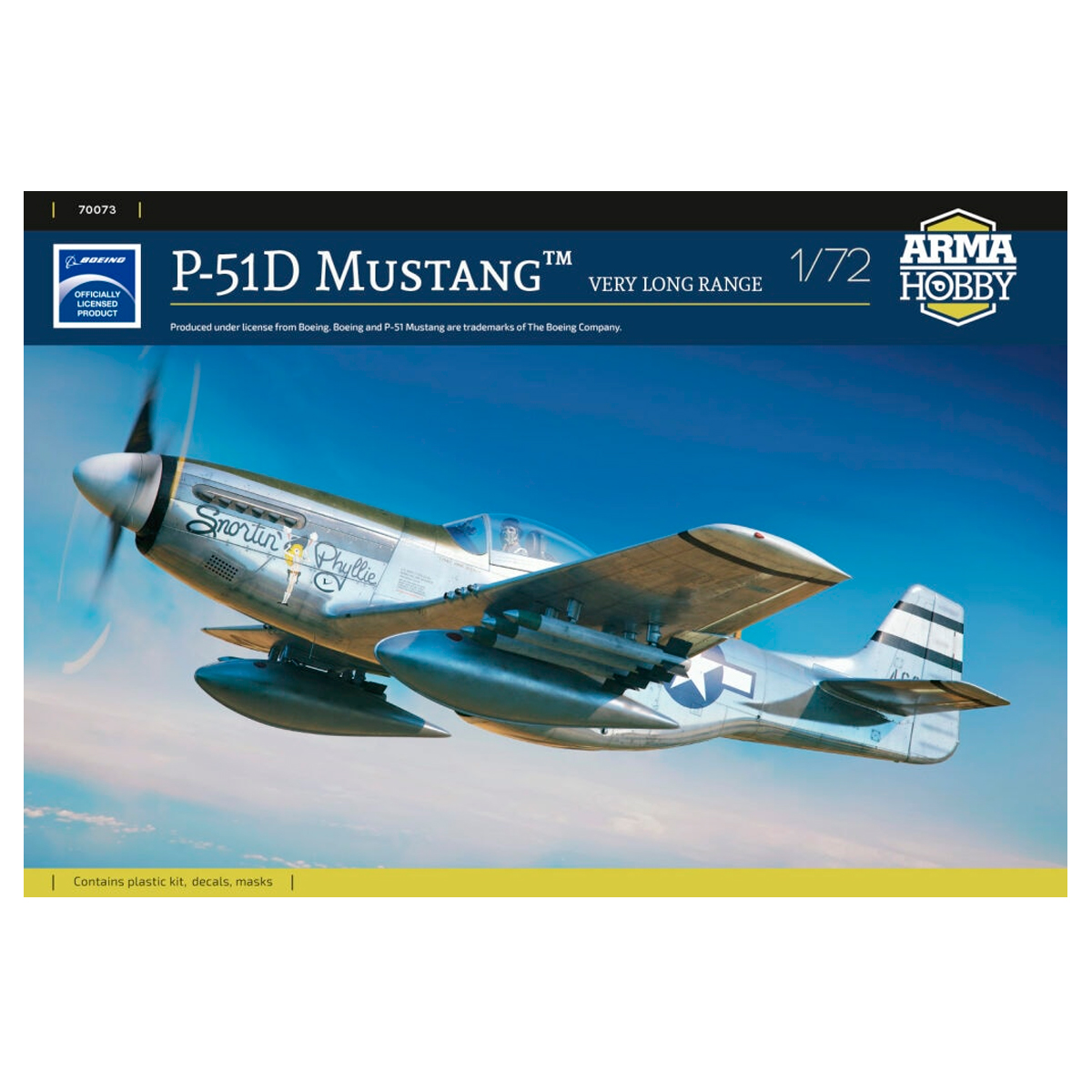 1/72 North-American P-51 D Mustang Very Long Range