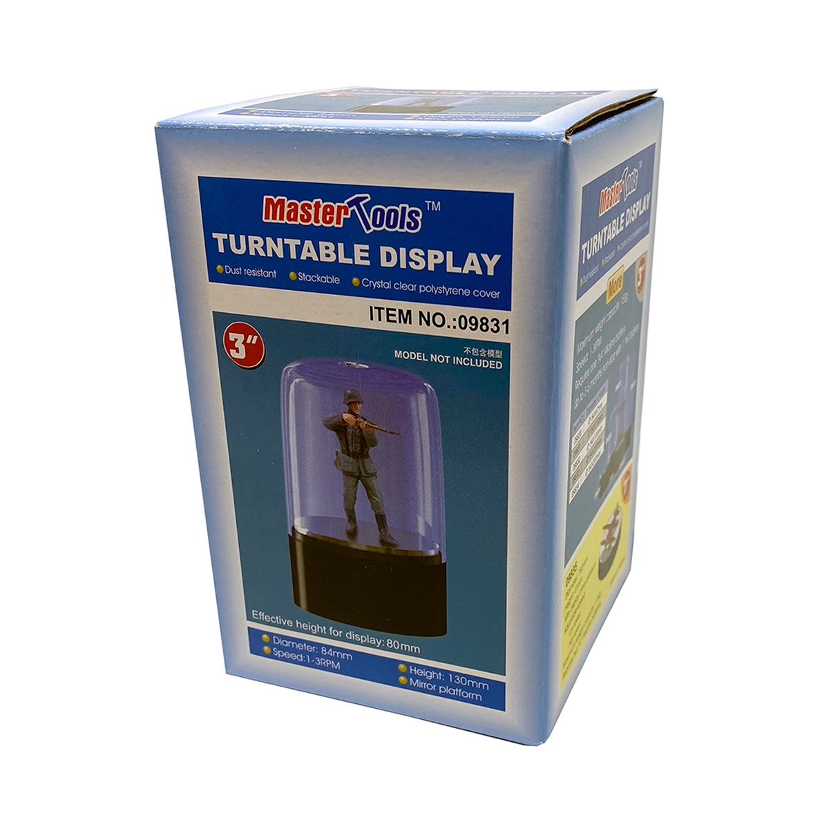 TURNTABLE DISPLAY 84X130MM