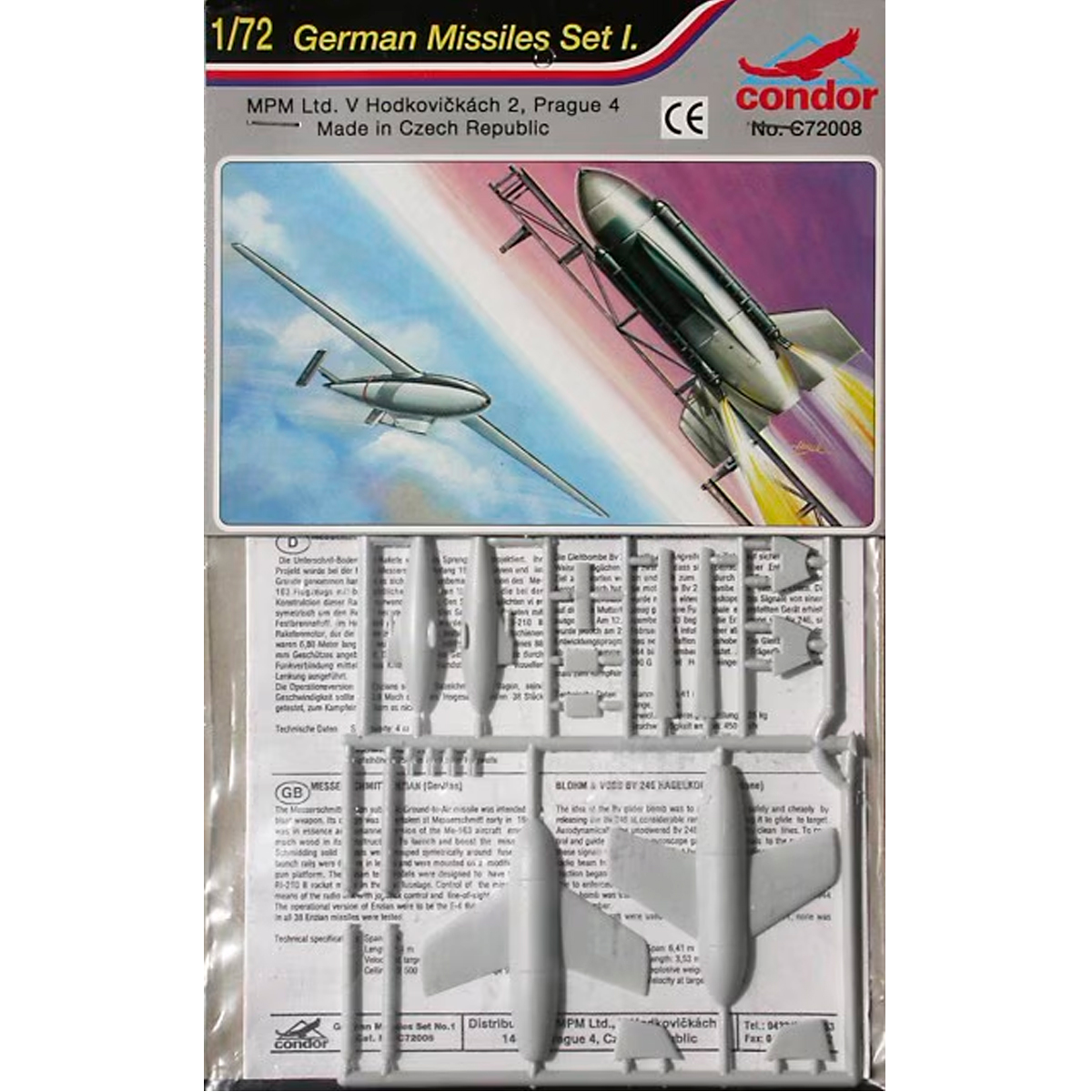 Condor 1/72 German Missiles Set I.