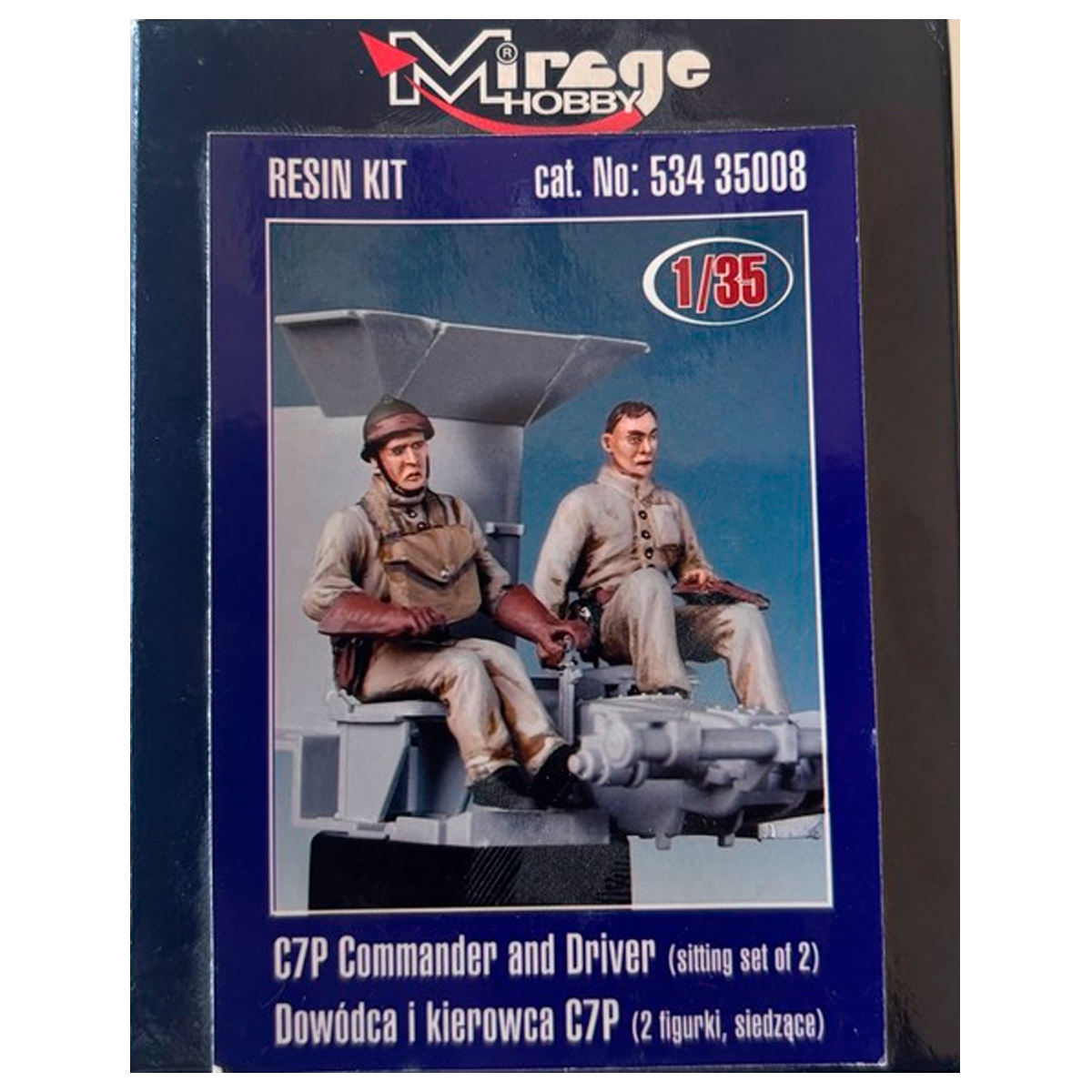 Mirage Hobby 1/35 C7P Commander and Driver (resin kit)