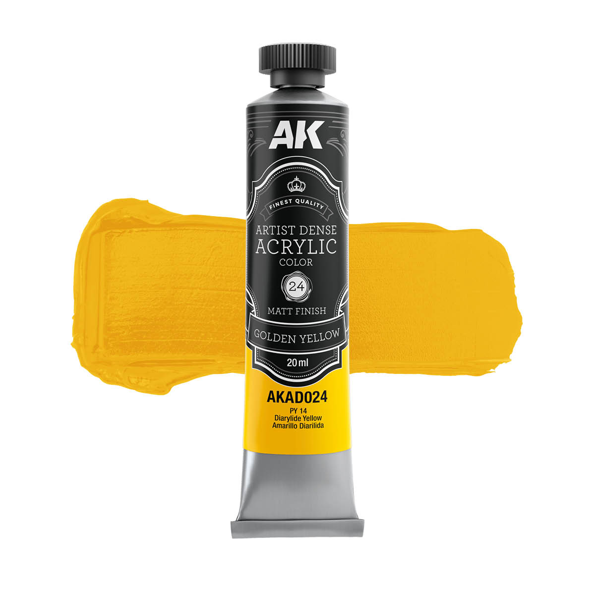 GOLDEN YELLOW – ARTISTIC DENSE ACRYLIC COLOR