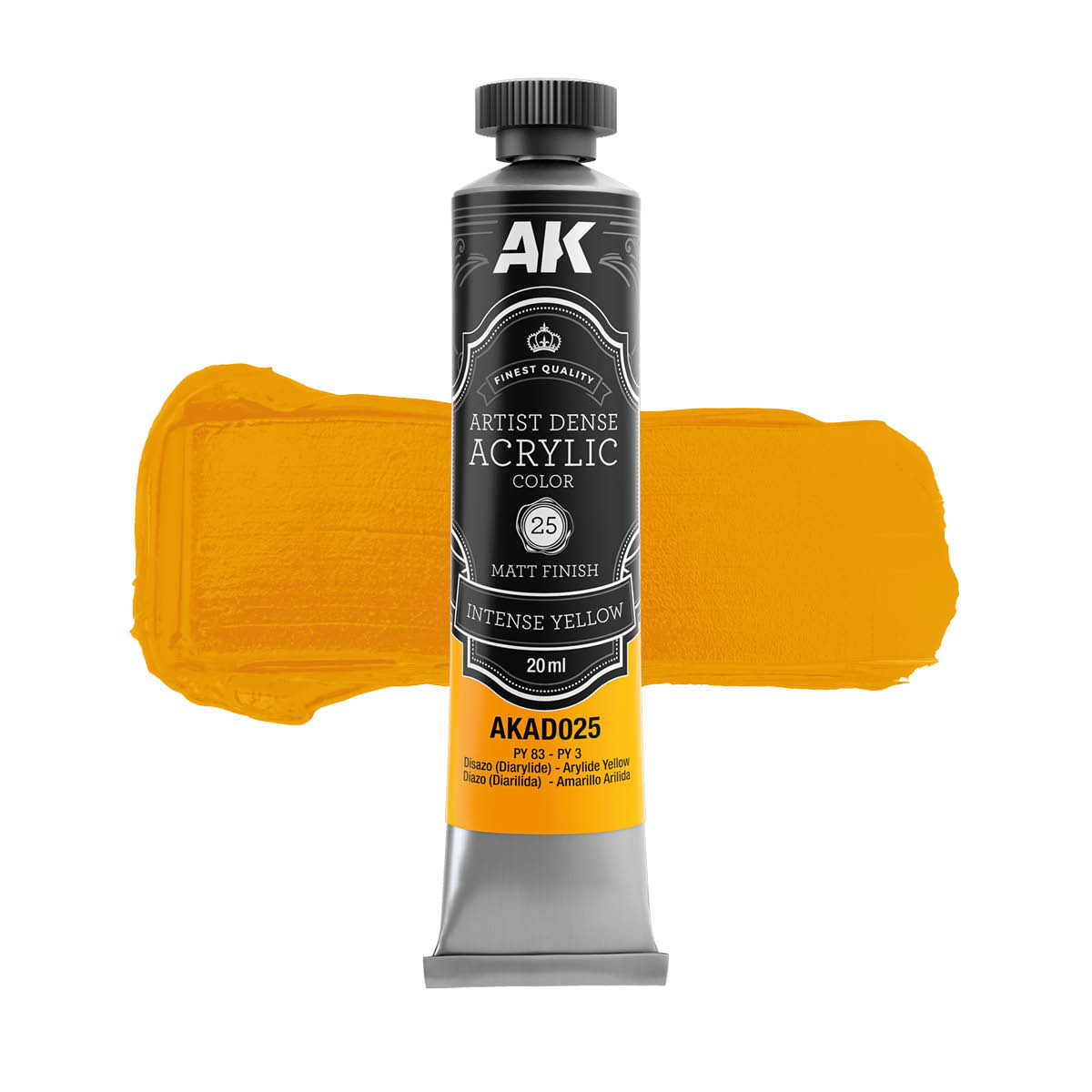 INTENSE YELLOW – ARTISTIC DENSE ACRYLIC COLOR
