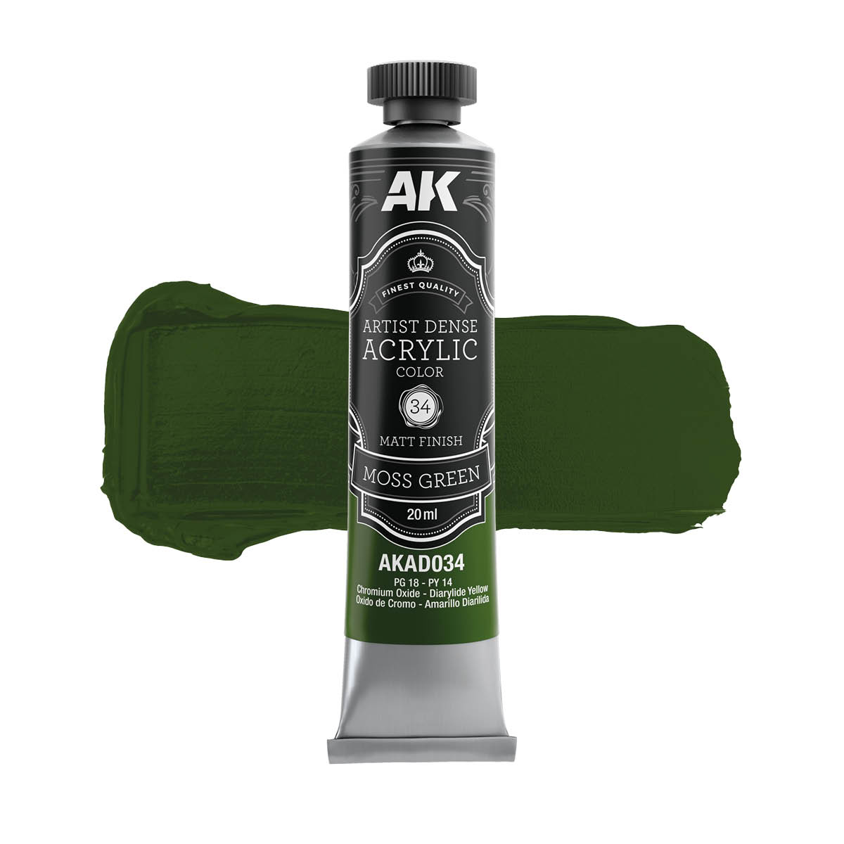 MOSS GREEN – ARTISTIC DENSE ACRYLIC COLOR