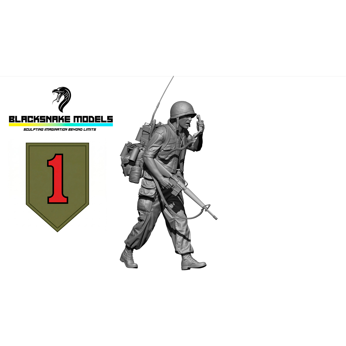 1/35 US Soldier “Big Red One” Vietnam War 03