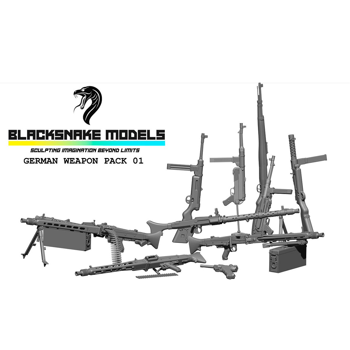 1/35 WW2 Accessories German Weapon Pack 01