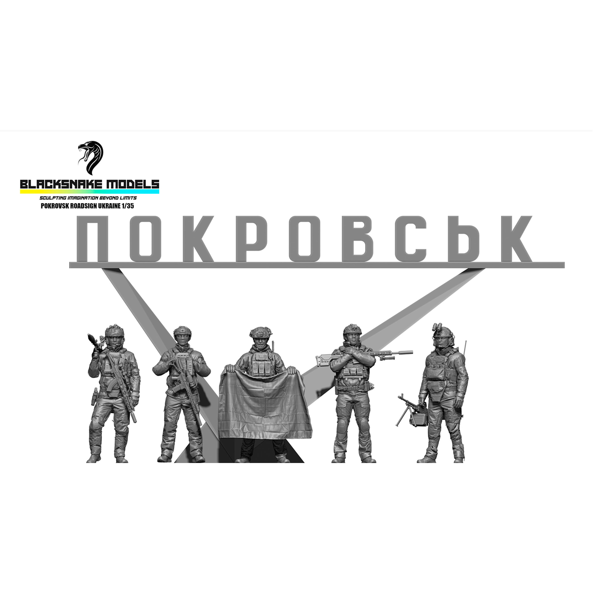 1/35 Roadsign Ukraine 03 “Pokrovsk”