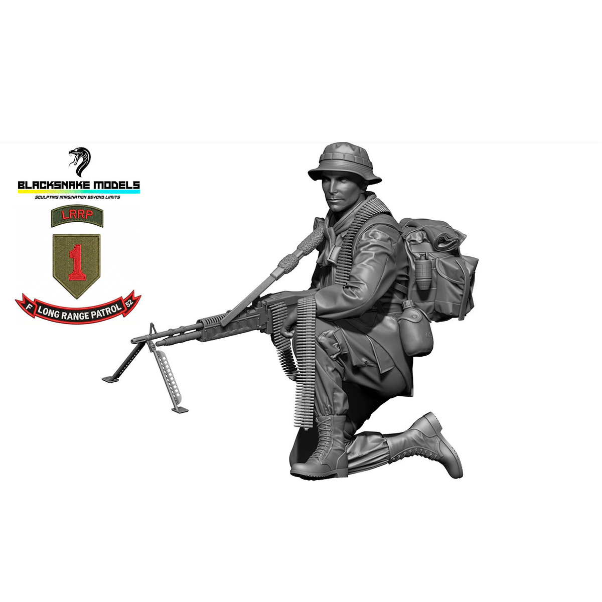 1/35 1st Infantry Division “Big Red One” LRRP – “The Pig” Gunner