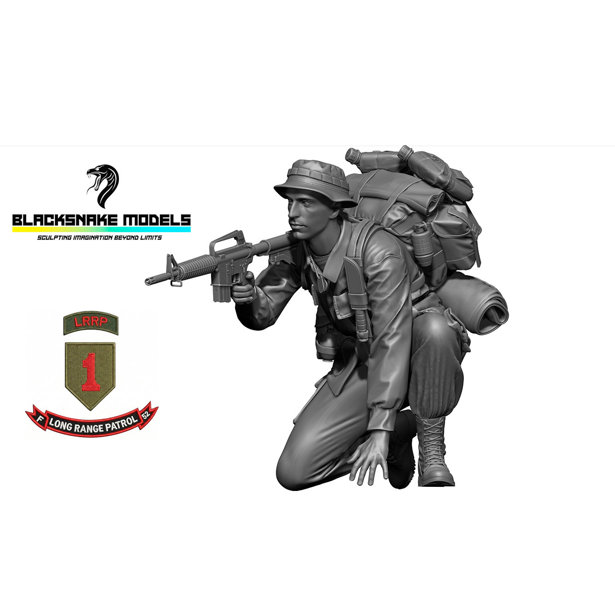 1/35 1st Infantry Division “Big Red One” LRRP – “Stitch” US Soldier
