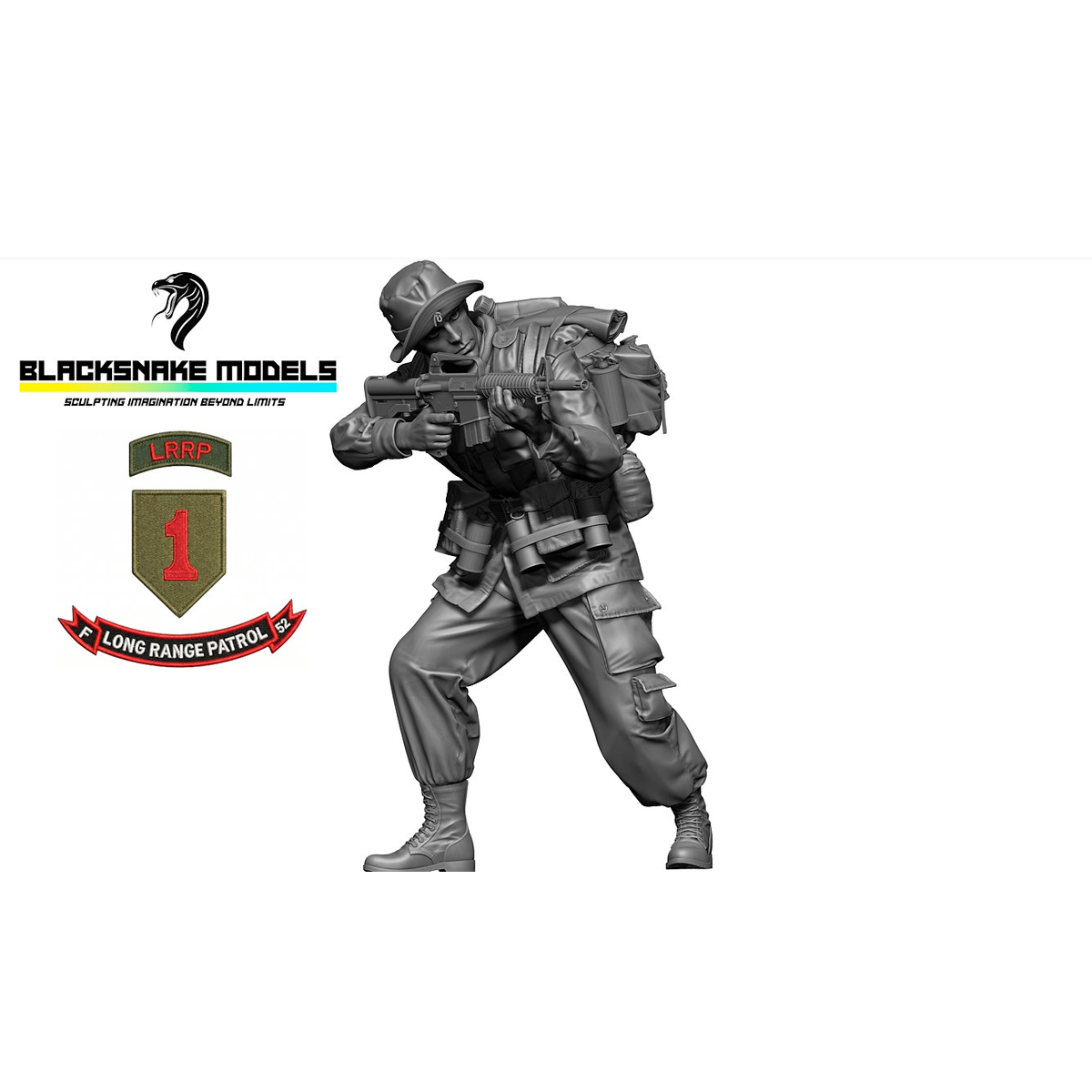 1/35 1st Infantry Division “Big Red One” LRRP – “Thumper” US Soldier