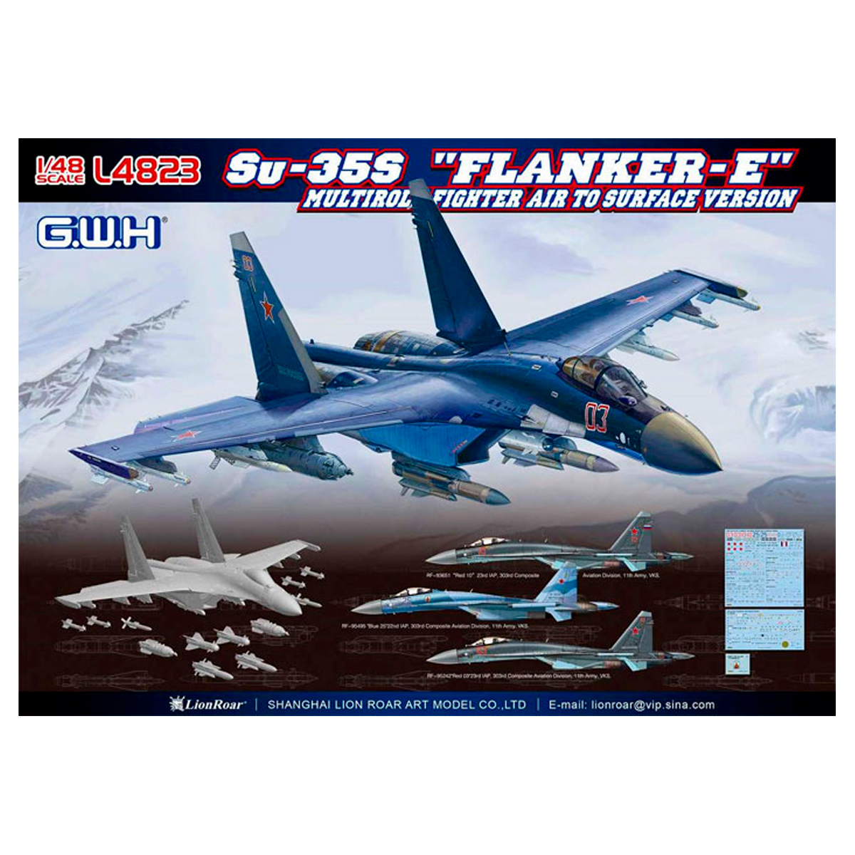 1/48 Su-35S “Flanker-E” Multirole Fighter Air to Surface Version
