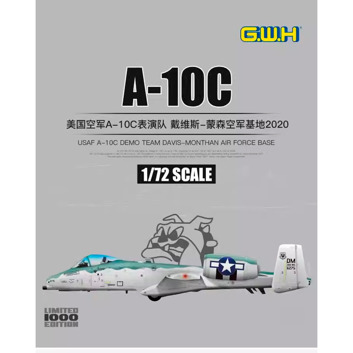 1/72 USAF A-10C Demo Team DAVIS-MONTHAN Air Force Base 2020 “Limited Edition”