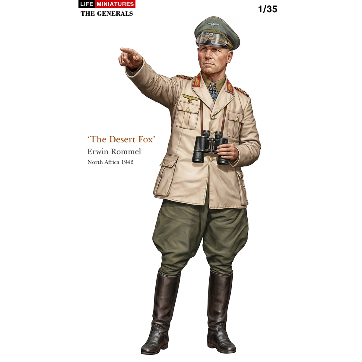 Life Miniatures – ‘The Desert Fox’ Erwin Rommel, North Africa 1942 (1/35 scale full figure)