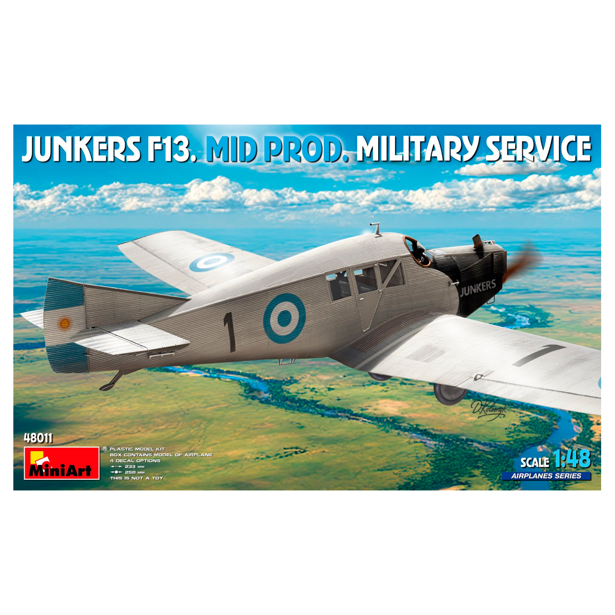1/48 Junkers F13. Mid Prod. Military Service
