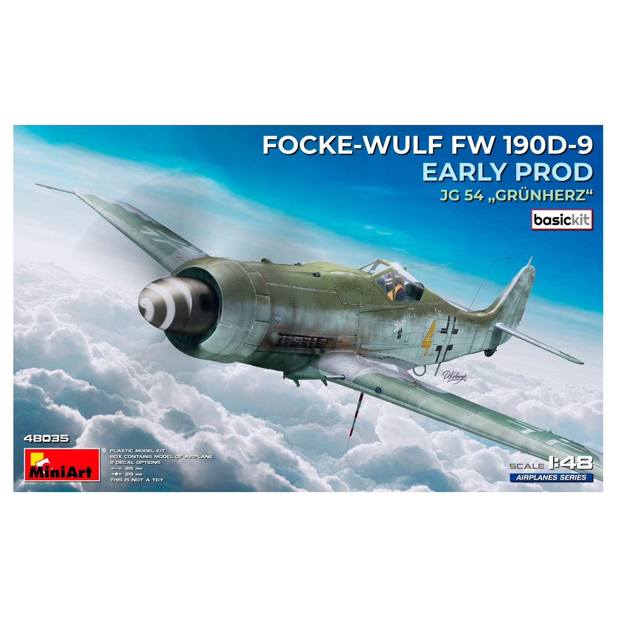 1/48 Focke-Wulf Fw 190D-9 Early Prod. JG 54 „Grünherz“ Basic Kit