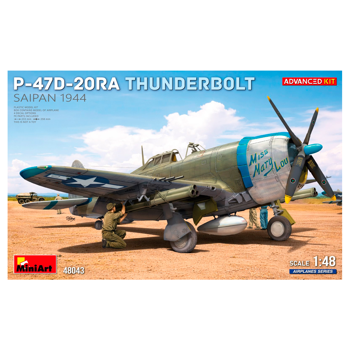 1/48 P-47D-20RA Thunderbolt. Saipan, 1944. Advanced Kit