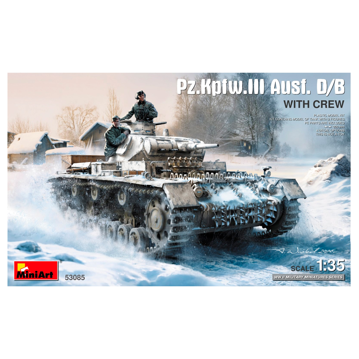 1/35 Pz.Kpfw.III Ausf. D/B with Crew