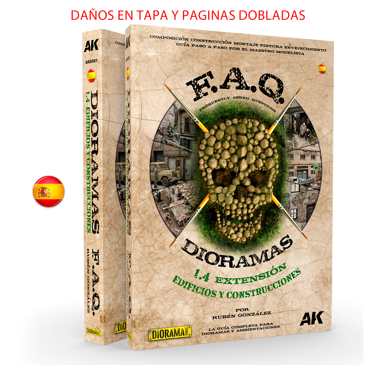 DIORAMAS F.A.Q. 1.4 EXTENSIÓN – EDIFICIOS Y CONSTRUCCIONES (DAÑOS EN TAPA Y PAGINAS DOBLADAS)