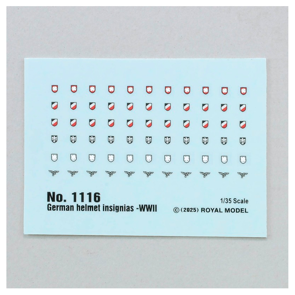 German Helmet Insignia (WWII) 1/35 scale