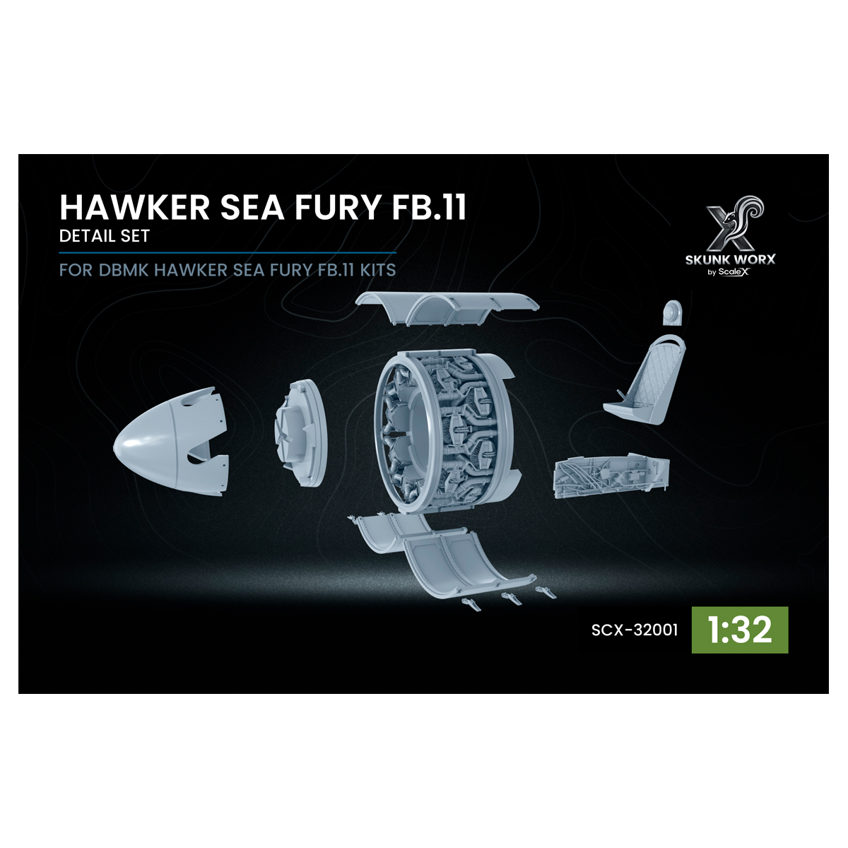 1/32 Hawker Sea Fury FB.11 Detail set