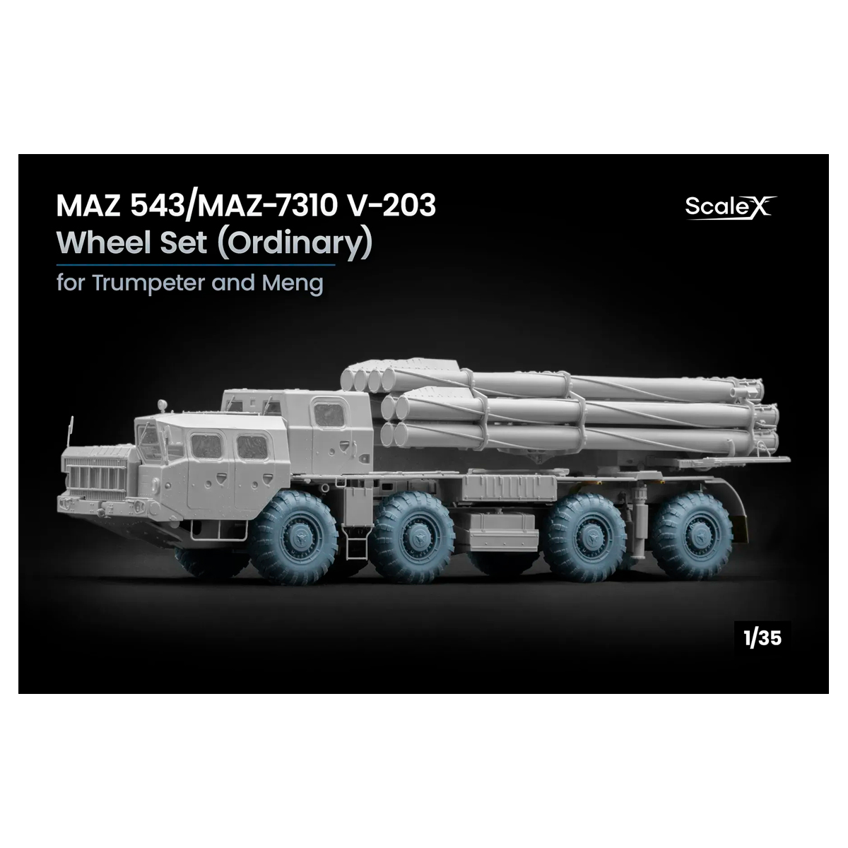 MAZ 543 V-203 Weighted wheel set (1/35)