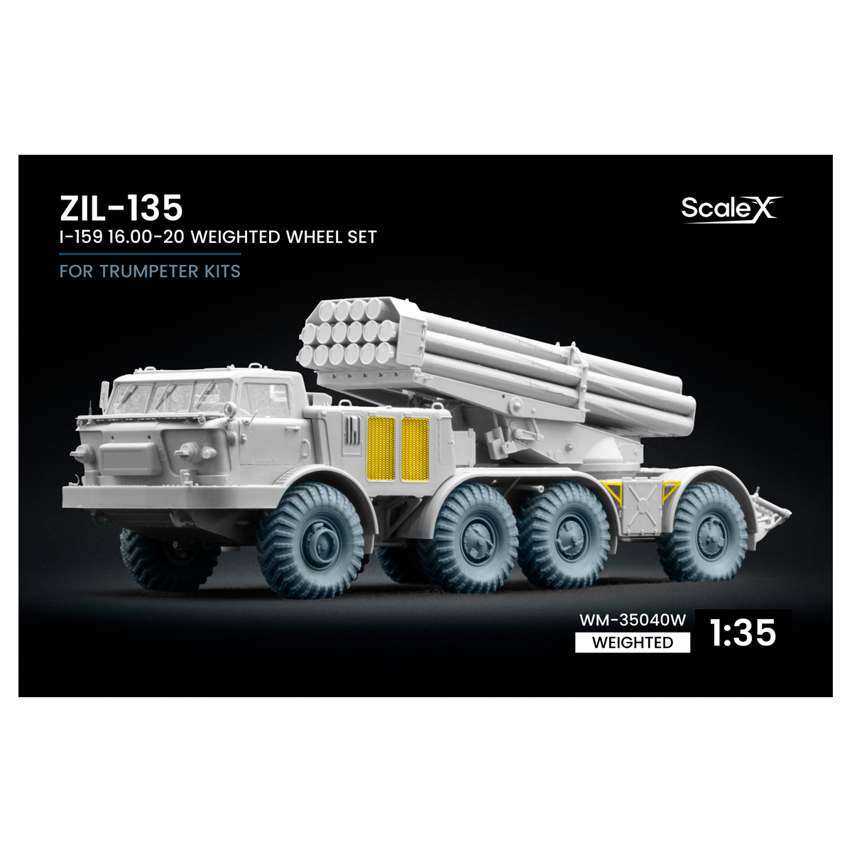 1/35 ZIL-135 I-159 Weighted wheel set