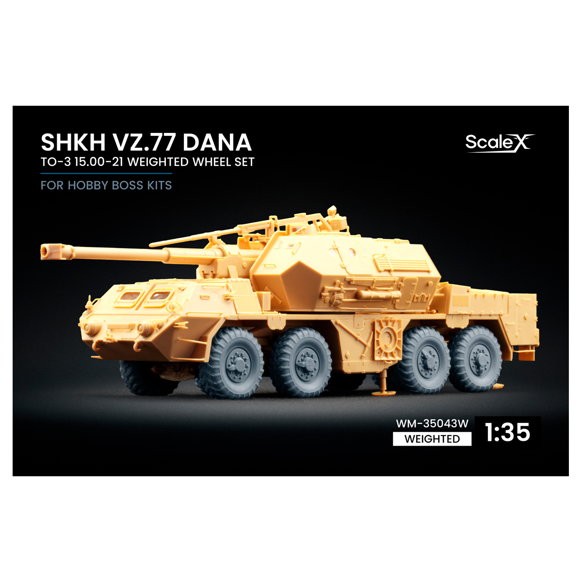 1/35 ShKH vz.77 DANA TO-3 Weighted wheel set