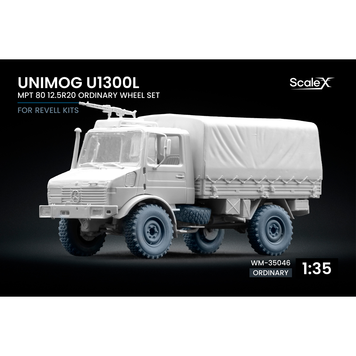 1/35 Unimog U1300L MPT 80 Weighted wheel set