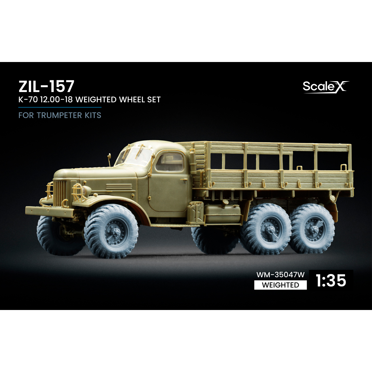 1/35 ZIL-157 K-70 Weighted wheel set