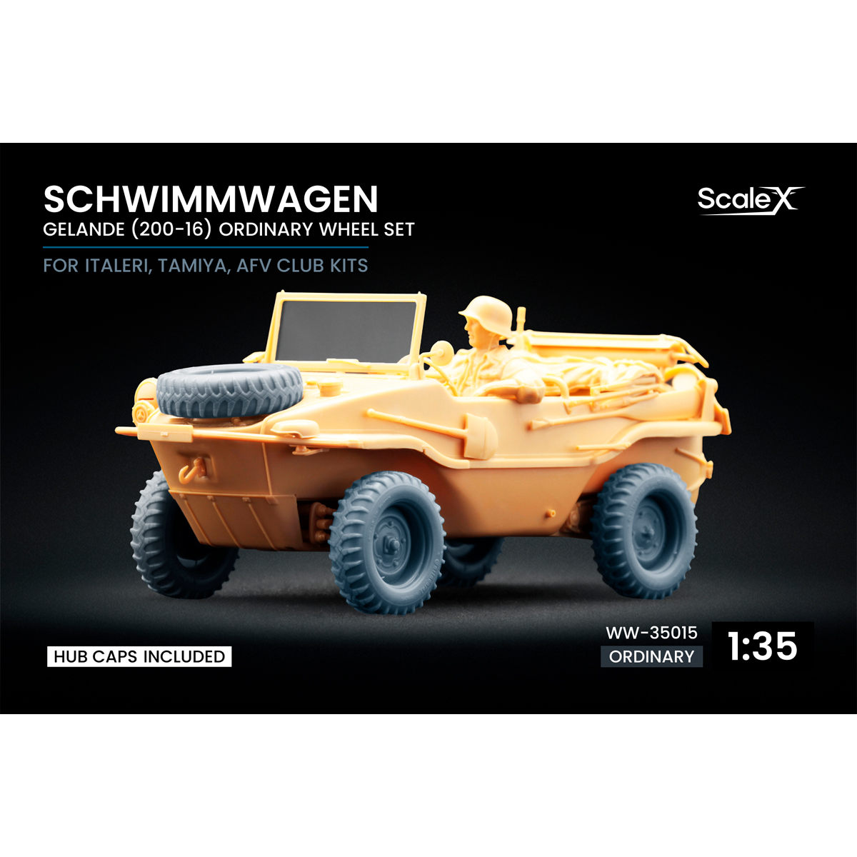 1/35 Schwimmwagen Gelände v2 (200-16) Ordinary wheel set