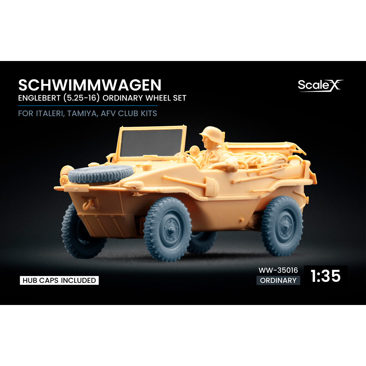 1/35 Schwimmwagen Englebert Ordinary wheel set