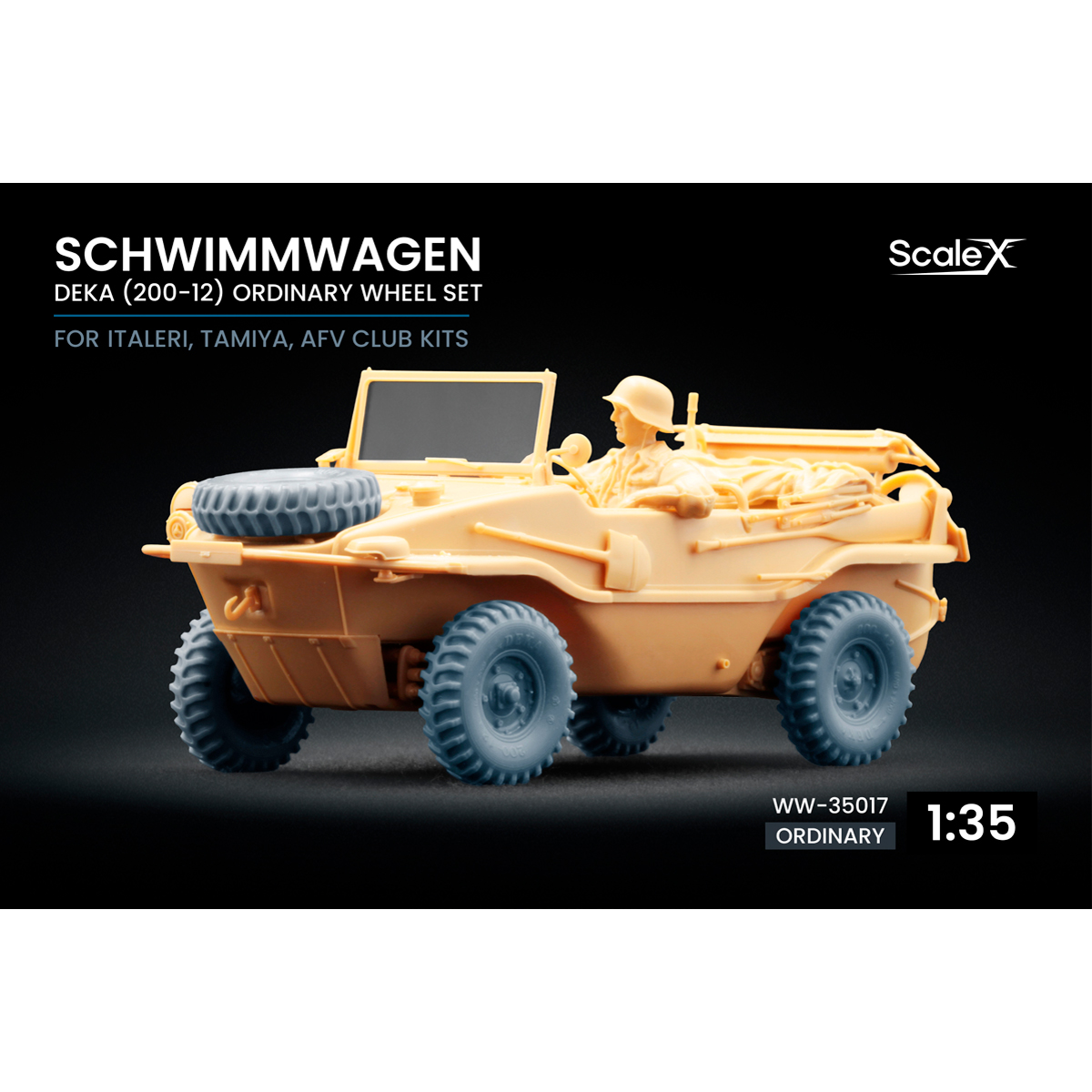 1/35 Schwimmwagen Deka Ordinary wheel set