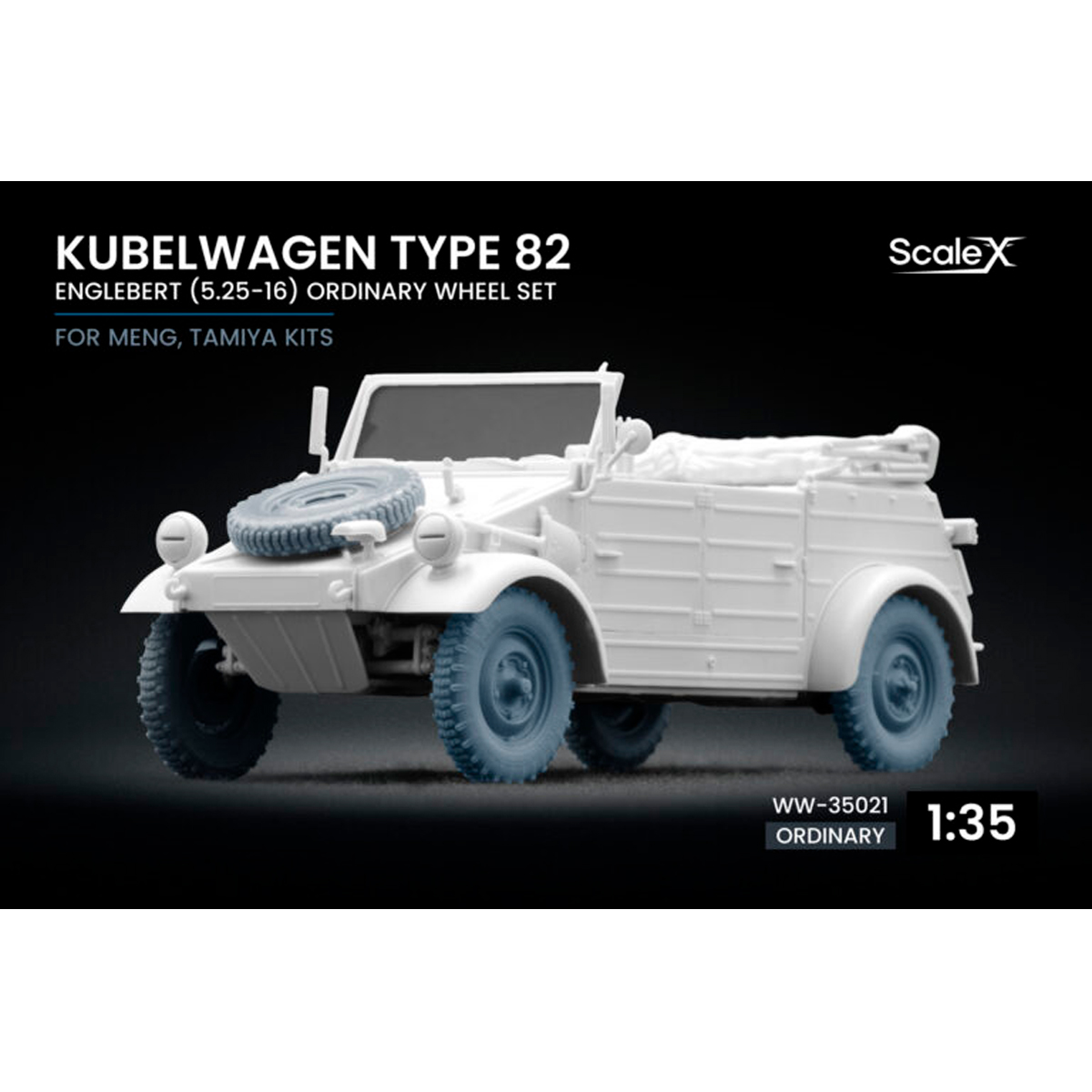 1/35 Kubelwagen type 82 Englebert Ordinary wheel set