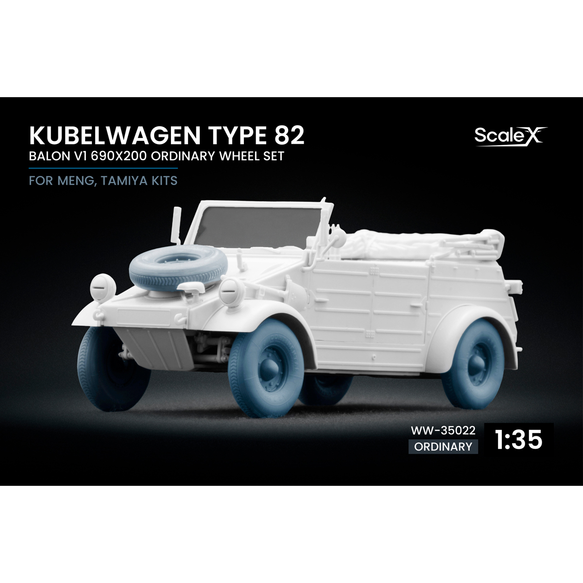 1/35 Kubelwagen type 82 Balon 1 Ordinary wheel set