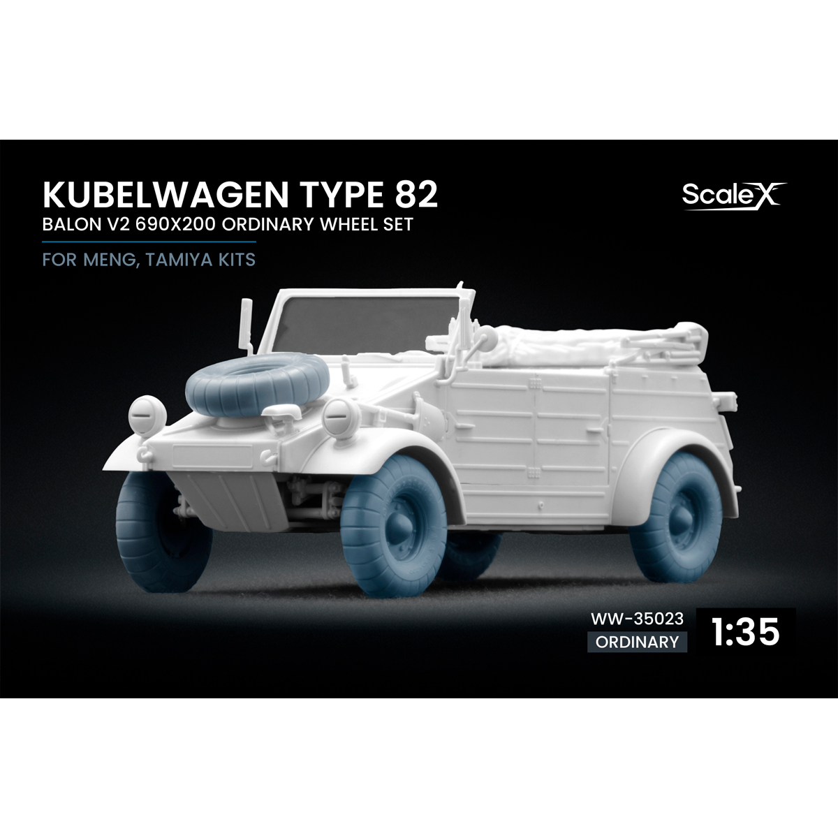 1/35 Kubelwagen type 82 Balon 2 Ordinary wheel set