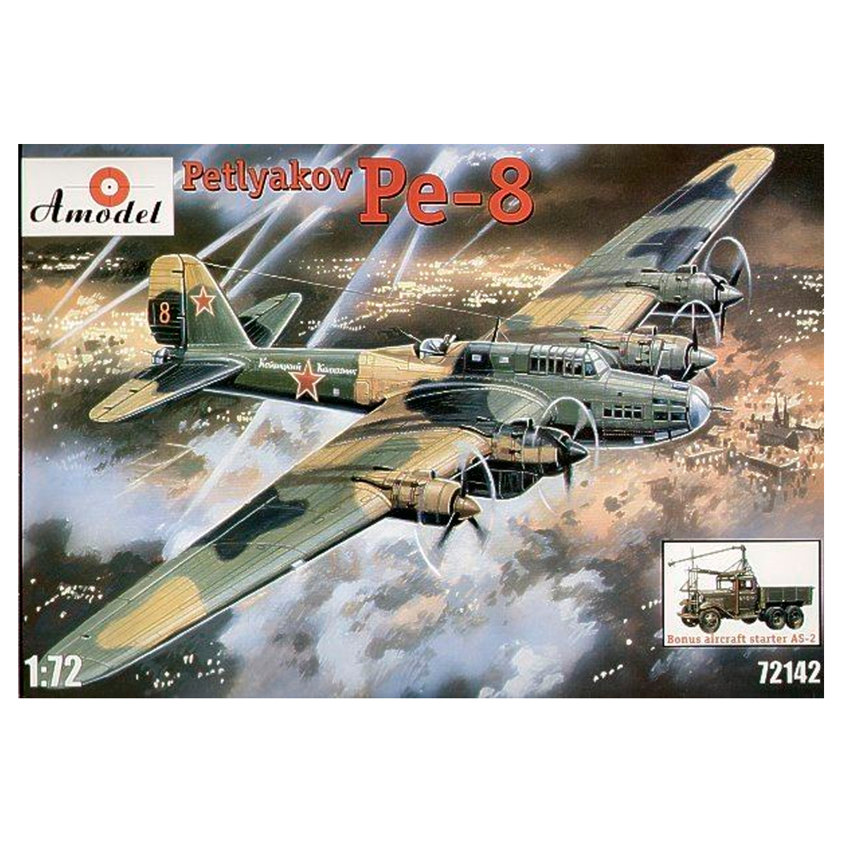 AMODEL 1/72 Petlyakov Pe-8