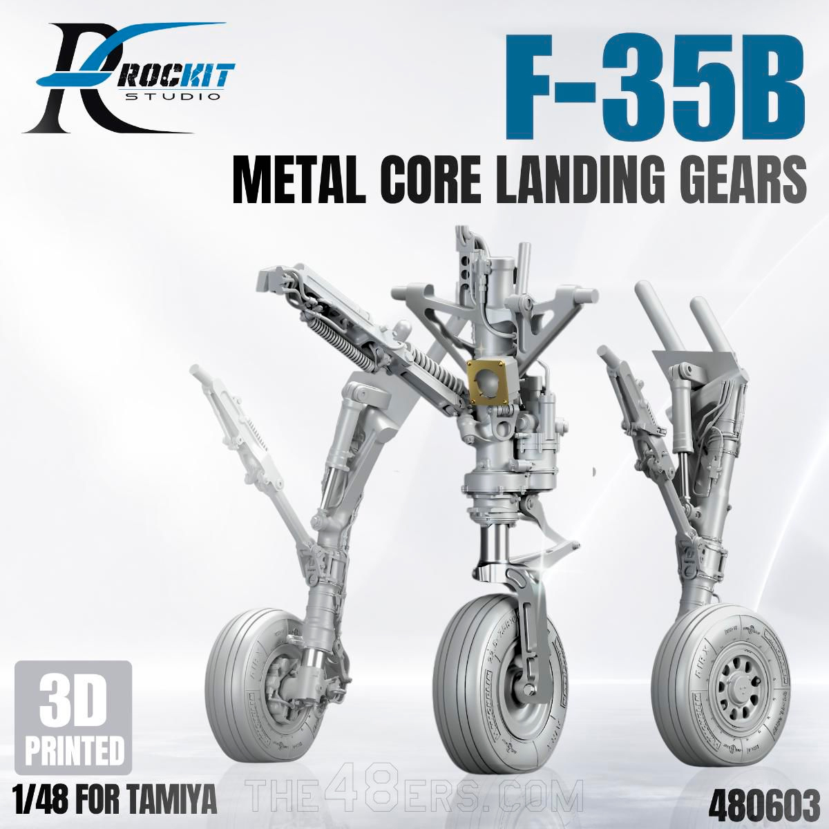1/48 Lockheed Martin F-35B Lightning II Metal Core Landing Gears (Parked)